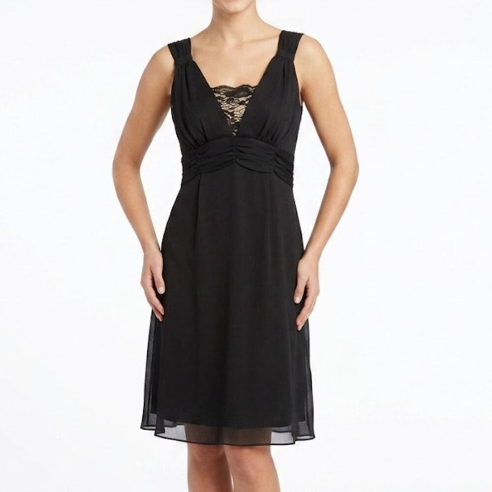 Apt 9 Classic Black Sleeveless Cocktail Dress Flowy Lightweight Medium